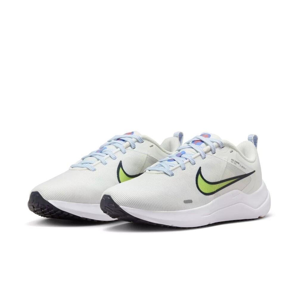 Size 8 - Nike Downshifter 12 Summit White Lime Blast Womens